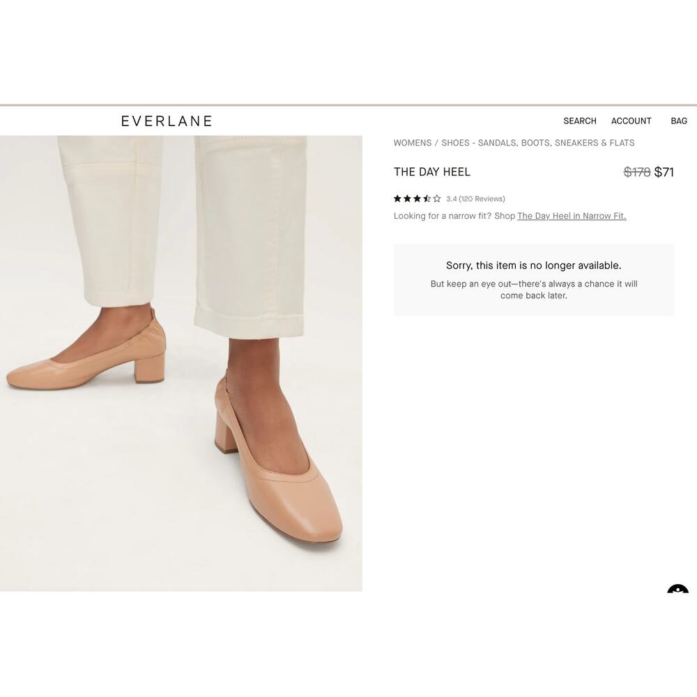 Everlane The Day Heel In Cream Suede